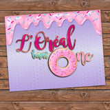 Donut 6x8 Banner Backdrop/ Step & Repeat Design, Print and Ship!