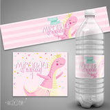 Dinosaur Princess 6X6 Table Banner Backdrop with 6ft Table Wrap, Design, Print and Ship!