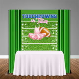 Touchdowns or Tutus Gender Reveal 5x6 Table Banner Backdrop/ Step & Repeat, Design, Print and Ship!