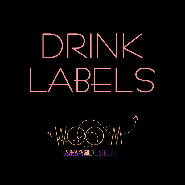 Add-on: Drink Label Design Digital File