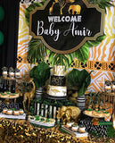 Animal Print Safari 5x6 Table Banner Backdrop/ Step & Repeat, Design, Print and Ship!