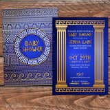 Greek Themed Banner Backdrop/ Step & Repeat for Baby Shower, Design, Print and Ship!