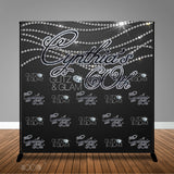 Glitz and Glam Birthday, 8x8 Backdrop / Step & Repeat, Design, Print and Ship!