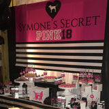 Secret Pink Themed Banner Backdrop/ Step & Repeat Design, Print and Ship!
