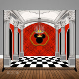Royal Mickey Mouse Birthday 8x8 or 10x8 Table Backdrop, Design, Print and Ship!