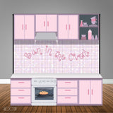 Bun in Oven 8x8 Table Banner Backdrop with 8ft Table Wrap/ Step & Repeat, Design, Print and Ship!