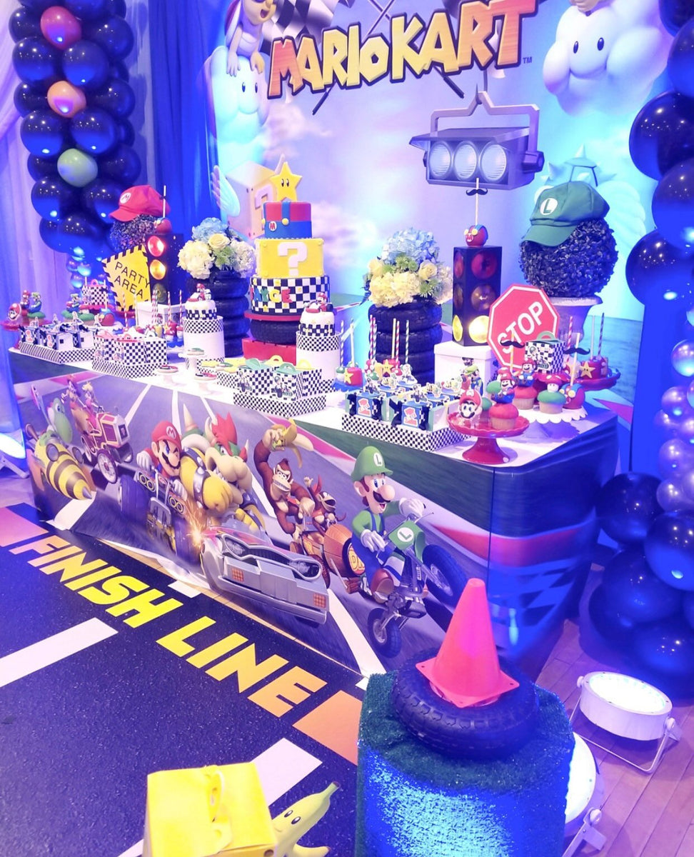 MarioKart 8x8 Table Banner Backdrop with 8ft Table Wrap/ Step Repeat,  Design, Print and Ship!
