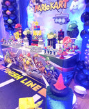 MarioKart 8x8 Table Banner Backdrop with 8ft Table Wrap/ Step & Repeat, Design, Print and Ship!