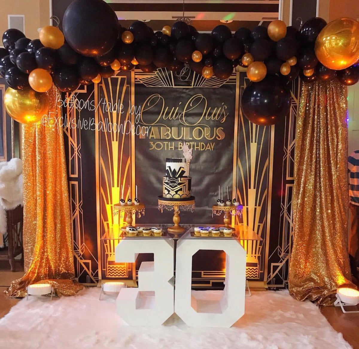 Gatsby Themed 8x8 Backdrop; Design, Print And Ship! – Woo'em Design