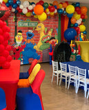 Sesame Street Themed Birthday Banner Backdrop/ Step & Repeat Design, Print and Ship!