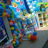 Baby Shark 6X6 Table Banner Backdrop with 6ft Table Wrap/ Step & Repeat, Design, Print and Ship!