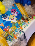 Shark 5x6 Table Banner Backdrop/ Step & Repeat, Design, Print and Ship!