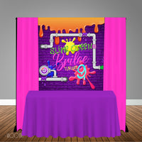 Slime Queen 5x6 Table Banner Backdrop/ Step & Repeat, Design, Print and Ship!