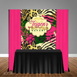 Wild Safari 5x6 Table Banner Backdrop/ Step & Repeat, Design, Print and Ship!