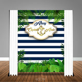 Nautical Gold Anchor Baby Shower Backdrop/Step & Repeat, Design, Print and Ship!