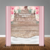 Rustic Winter 6x8 Banner Backdrop/ Step & Repeat Design, Print and Ship!