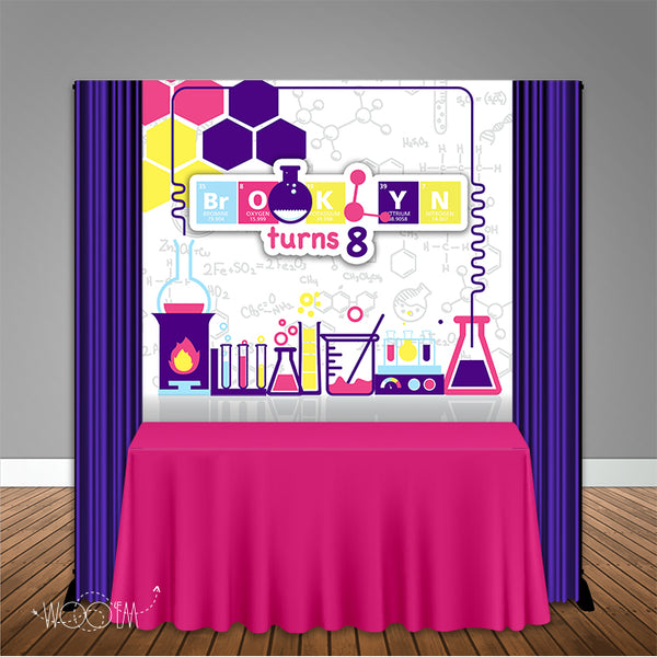 Science Lab 6x6 Banner Backdrop Design, Print and Ship!