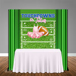 Touchdowns or Tutus Gender Reveal 5x6 Table Banner Backdrop/ Step & Repeat, Design, Print and Ship!