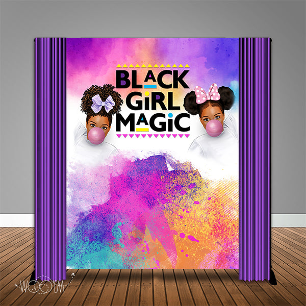 Black Girl Magic 6x8 Banner Backdrop/ Step & Repeat Design, Print and Ship!