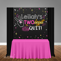 Two Legit Pink 6x6 Banner Backdrop/ Step & Repeat Design, Print and Ship!