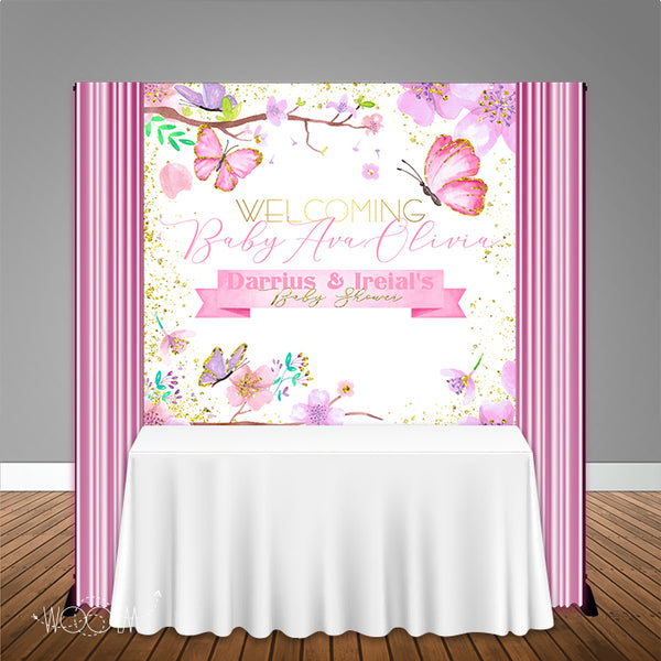 Butterfly Garden 6x6 Banner Backdrop Design, Print and Ship!
