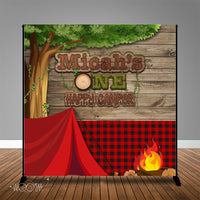 One Happy Camper 8x8 Backdrop / Step & Repeat, Design, Print and Ship!