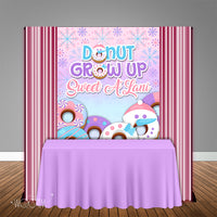 Donut Grow Up Winter Onederland 5x6 Table Banner Backdrop/ Step & Repeat, Design, Print and Ship!