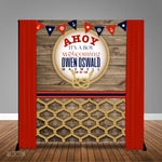 Nautical Ahoy It's a Boy 6x8 Banner Backdrop/ Step & Repeat Design, Print and Ship!