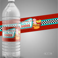 50s Diner 6x6 Table Banner Backdrop with 8ft Table Wrap/ Step & Repeat, Design, Print and Ship!