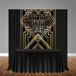 Gatsby 5x6 Table Banner Backdrop/ Step & Repeat, Design, Print and Ship!