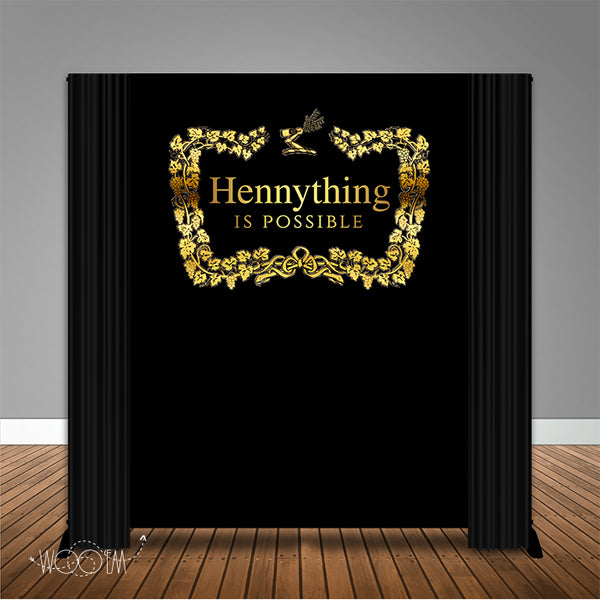 Hennything 6x8 Banner Backdrop/ Step & Repeat Design, Print and Ship!