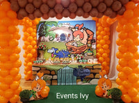 Pebbles Flintstones 8x8 Table Banner Backdrop with 8ft Table Wrap, Design, Print & Ship!