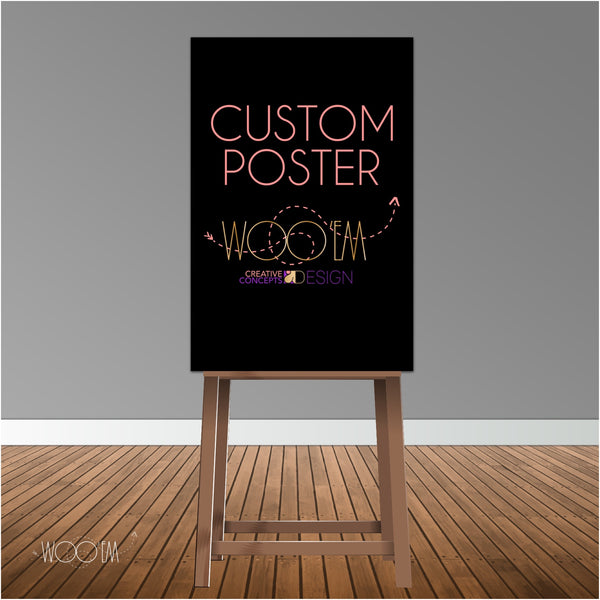 Add-on: Welcome Poster Design, Print & Ship