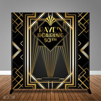 Gatsby Themed 8x8 Backdrop / Step & Repeat, Design, Print and Ship!