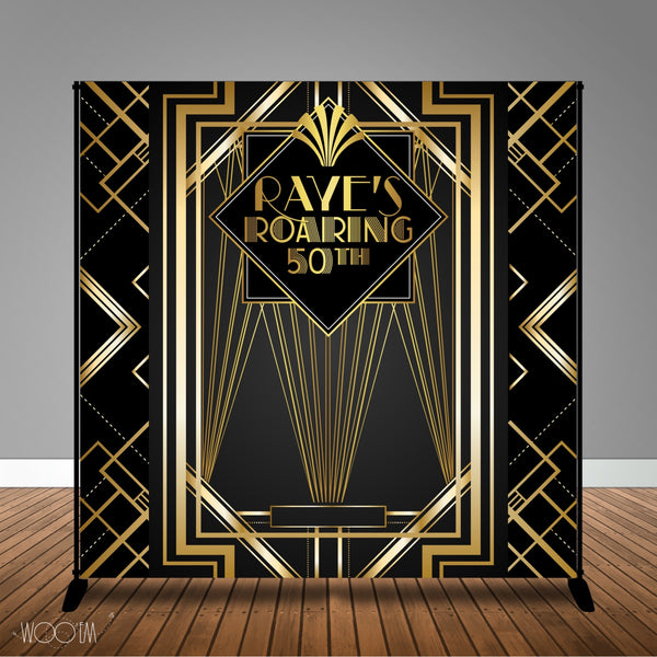 Gatsby Themed 8x8 Backdrop / Step & Repeat, Design, Print and Ship!
