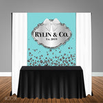 Blue & Co Diamond 5x6 Banner Backdrop/ Step & Repeat, Design, Print and Ship!