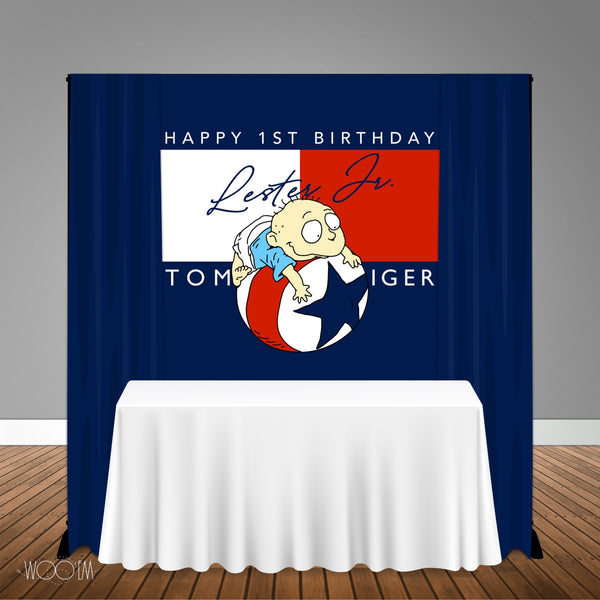 Tommy Pickles Rugrats & Tommy Hilfiger 5x6 Table Backdrop, Design, Print & Ship!