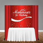 Coca Cola themed 5x6 Table Banner Backdrop, Design, Print and Ship!