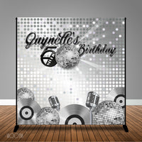 Disco Studio 54 Themed Banner Backdrop/ Step & Repeat Design, Print and Ship!
