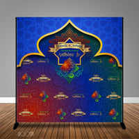 Moroccan Arabian Nights Banner Backdrop/ Step & Repeat, Design, Print and Ship!