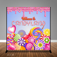 CandyLand Themed Banner Backdrop/ Step & Repeat, Design, Print and Ship!