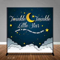 Twinkle Star Baby Shower Banner Backdrop/ Step & Repeat Design, Print and Ship!