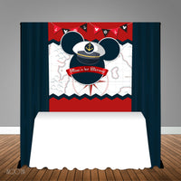 Nautical Mickey Mouse themed 5x6 Table Banner Backdrop/ Step & Repeat, Design, Print and Ship!