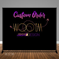 Custom 10x8 Backdrop / Step & Repeat, Design, Print and Ship!