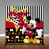 Mickey Mouse Birthday 8x8 Backdrop/Step & Repeat, Design, Print and Ship!