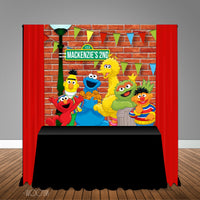 Sesame Street Themed Birthday 6x6 Banner Backdrop/ Step & Repeat Design, Print and Ship!