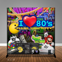 80s 90s Hip Hop Grafitti Themed 8x8 Backdrop/Step & Repeat, Design, Print and Ship!