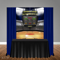 Basketball Themed 5x6 Table Banner Backdrop/ Step & Repeat, Design, Print and Ship!