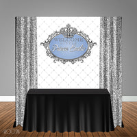 Royal Prince Baby Shower 5x6 Table Banner Backdrop/ Step & Repeat, Design, Print and Ship!