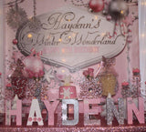 Winter Wonderland 5x6 Table Banner Backdrop/ Step & Repeat, Design, Print and Ship!